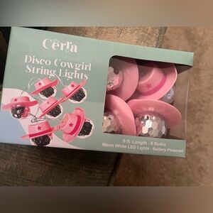 2 boxes of Pink Disco Cowgirl String Lights